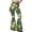 Green, variant on EANJE Christmas Women's Pants Christmas Holiday Printed High Rise Lightweight Flare Trousers Bell Bottom Stretch Fabric Long Trousers Trendy Autumn Daily Clothing Green 2XL