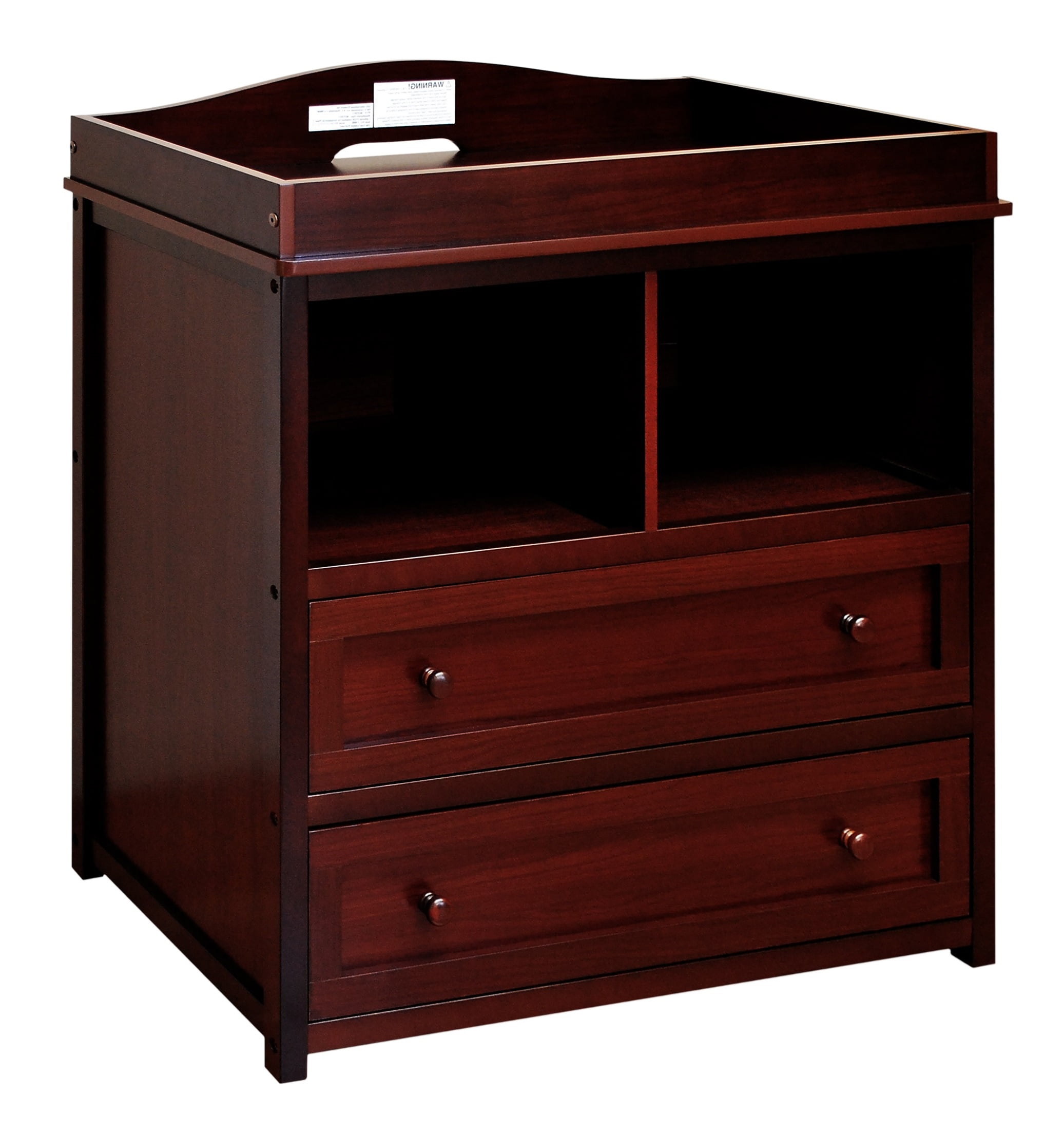 cherry wood changing table dresser