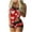 Red&1, variant on Women's Christmas Pajamas Set Print Lace Trim Cami Top & Shorts 2 Piece Sleepwear Holiday Party for Women S - 2XL Soft Stretchy Milk Silk Single Sided Brushed