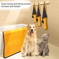 thumbnail image 4 of Dog Bath Towel - Super Absorbent Microfiber Dog Towel for Small Medium Large Dogs and Cats  Yellow & Grey, 4 of 9