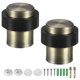 thumbnail image 1 of Uxcell 2-Pack Topes de Puerta de Suelo, Tope de Puerta Cilíndrico de Acero Inoxidable con Amortiguador de Goma Plástica [Tono de Latón], 1 of 7