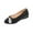 Black, variant on Busydd Womens Dress Shoes Comfortable Wedge Heel Slip on Shoes Women Casual Fashion Solid Color Round Toe Shoes for Women 6.5
