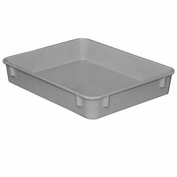 Molded Fiberglass Toteline Nesting Tote 9301085136 - 12-3/8"L x 9-3/4"W x 2-1/8"H, Gray, Lot of 30