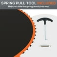 thumbnail image 5 of Soozier Trampoline Replacement Mat, Fits 12' Trampoline w/ 72 V-Hooks & 5.5" Springs, 8 Rows of Stitching & Tool (Spring & Frame not Included), Orange, 5 of 9