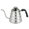 thumbnail image 1 of Hervidor de café con cuello de cisne con termómetro de acero inoxidable de 1,2 L, estufa, hervidor de agua Premium para té y café con precisión, 1 of 5