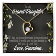 thumbnail image 4 of To My Granddaughter Last Breath Grandma Forever Necklace w Message Card, 4 of 20
