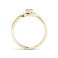 thumbnail image 3 of 1/10 Carat T.W. Diamond Bypass Cluster 10kt Yellow Gold Engagement Ring, 3 of 5