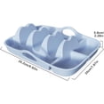 thumbnail image 2 of Juego de 2 Platos de Silicona para Tacos con Divisores y Bandejas para Salsas, Soportes Antideslizantes para Tacos de 25 cm con Asas de Transporte B, 2 of 5