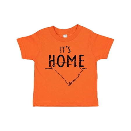 

Inktastic It s Home- State of South Carolina Outline Distressed Text Gift Toddler Boy or Toddler Girl T-Shirt