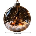 thumbnail image 3 of sruoe Halloween Mini Scene Bauble, Pumpkin Witch Clear Ornament, Halloween Home Decor, Halloween Indoor Decor for Mantel Porch Wall, 3 of 6