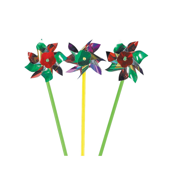 Metallic Pinwheels (6Dz) - Party Favors - 72 Pieces