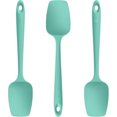 thumbnail image 1 of Juego de espátulas de silicona para cuchara, resistente al calor, cuchara de goma flexible de grado alimenticio, antiadherente, para cocina y hornear, juego de 3 utensilios, 1 of 4