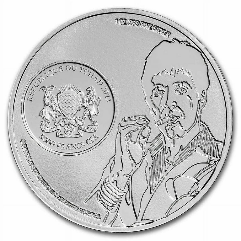 2023 Chad 1 oz Silver 5000 Francs Scarface 40th Anniversary