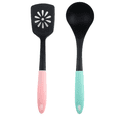 thumbnail image 1 of Utensilios de cocina de nailon, pala para freír antiadherente, cuchara densa, más cocina de cocina, sistema de 2 piezas, 1 of 5