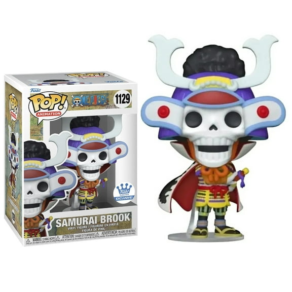 Funko One Piece Samurai Brook #1129 Exclusive Vinyl Figure birthday gift collectible ornaments（ Plastic protective shell）Pop ! new