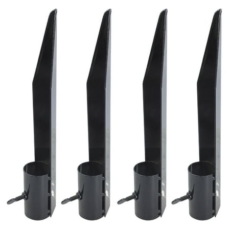 Yammee Pack Of 4 Garden Torchs Stakes Ground Stake for Outdoor light & Umbrellas Support