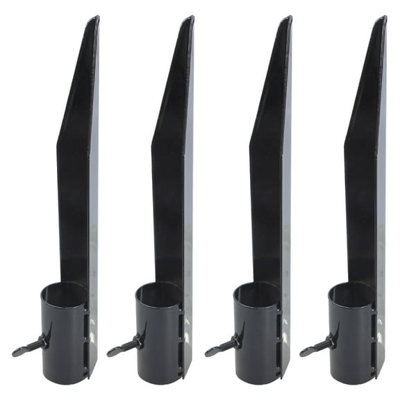 Yammee Pack Of 4 Garden Torchs Stakes Ground Stake for Outdoor light & Umbrellas Support