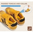 thumbnail image 4 of LUCKY STEP Womens Retro Thin Sole Sneakers Lightweight Wide Toe Box Casual Shoes,Yellow&Black, 4 of 11