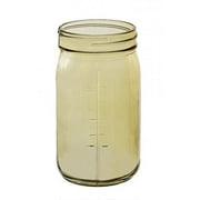 Darice DC-7690-15D Glass Mason Jar Amber 6.5 Times 3.25"