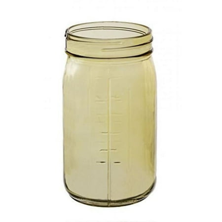 Darice DC-7690-15D Glass Mason Jar Amber 6.5 Times 3.25"