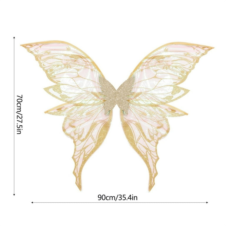 slim fit dress slacks SPECIAL EDITION] Gold Angel Wings Elegant Lace and & Chiffon Dance Ga   Royalty Designs Boutique