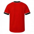 thumbnail image 5 of Tranfacy Unisex Kids 1-13 Years Summer Shirt Short Sleeve V-Neck Solid Mesh Casual Sports Ball Tops, 5 of 5