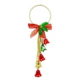 thumbnail image 2 of VBXOAE Christmas Holiday Themed Doorknob Door Hanger With Jingle Bells Christmas Bells Christmas Tree Decorations Shopping Mall Window Holiday Double Bell Hanging Ornaments 11.8inch, 2 of 4