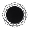 thumbnail image 1 of Sagebrook Home 16529 28 in. Metal Octagonal Mirror, Black, 1 of 1