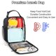 thumbnail image 4 of Fiambrera para hombres, mujeres, adultos, pequeña bolsa de almuerzo para oficina, trabajo, picnic, lonchera portátil reutilizable, color negro, 4 of 7