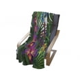 thumbnail image 4 of Orchids Soft Flannel Fleece Throw Blanket, Vibrant Colored Tropical Jungle Composition with Birds Butterflies and Flowers, Cozy Plush for Indoor and Outdoor Use, 50" x 70", Multicolor, by Ambesonne, 4 of 6