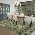 thumbnail image 3 of Cydiria Vintage Boho Traditional Oriental Faux Wool Area Rug, 6' x 9', Brown, 3 of 7