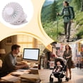 thumbnail image 4 of Fan with Clip | Portable Rechargeable Mini Fan with Strong Clamp | Battery Operated 3-Speed Cooling Tool for Travel Stroller Car Seat Home Gym Bed Kitchen Outdoor Umbrella Crib Camping Treadmill Golf, 4 of 8