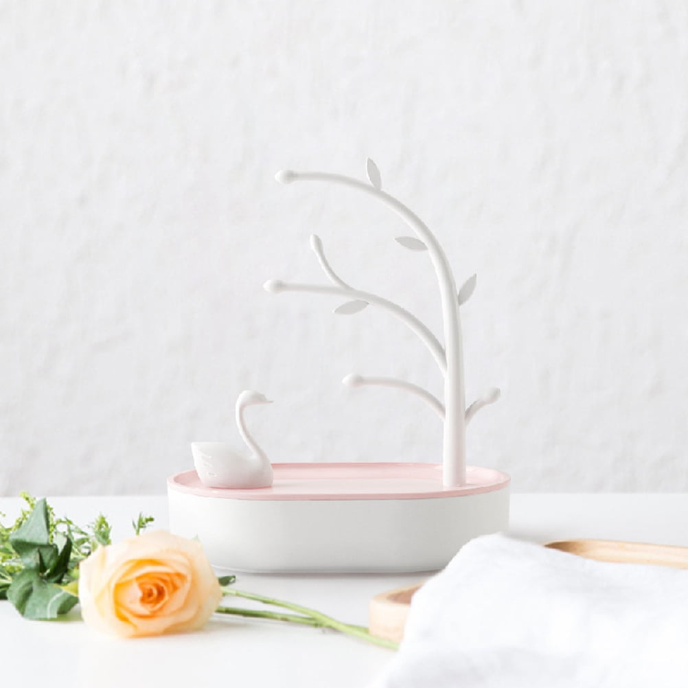 Minkissy Plastic Earring Holder Jewelry Organizer Tree Branch Rack for Earrings and Accessories Storage