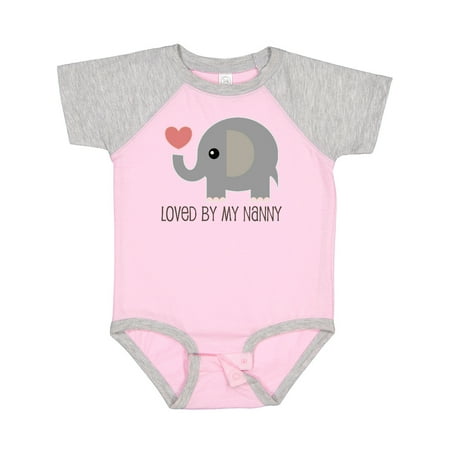 

Inktastic Loved by Nanny Grandchild Gift Baby Boy or Baby Girl Bodysuit