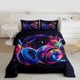 thumbnail image 2 of Castle Fairy Gamepads Headphones Queen Comforter Set,Video Game Bedding Comforter Set, 2 of 8