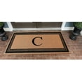 thumbnail image 2 of A1HC Natural Coir Flock Monogrammed Door Mat for Front Door, 36x72, Anti-Shed Treated Durable Doormat Outdoor Entrance, Heavy Duty, Thin Profile, Easy to Clean, Long Lasting, Front Door Entry Doormat, 2 of 5