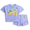 Jacaranda, variant on Toddler Girls' Short Sleeve Graphic Tee and Matching Ruffle Shorts Set, 2-Piece, Sizes 12M-5T