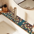 thumbnail image 2 of Yayeee Faucet Mat for Kitchen Sink 14.7" Diatomite Long Splash Guard Pad, Red Christmas Light, 2 of 7