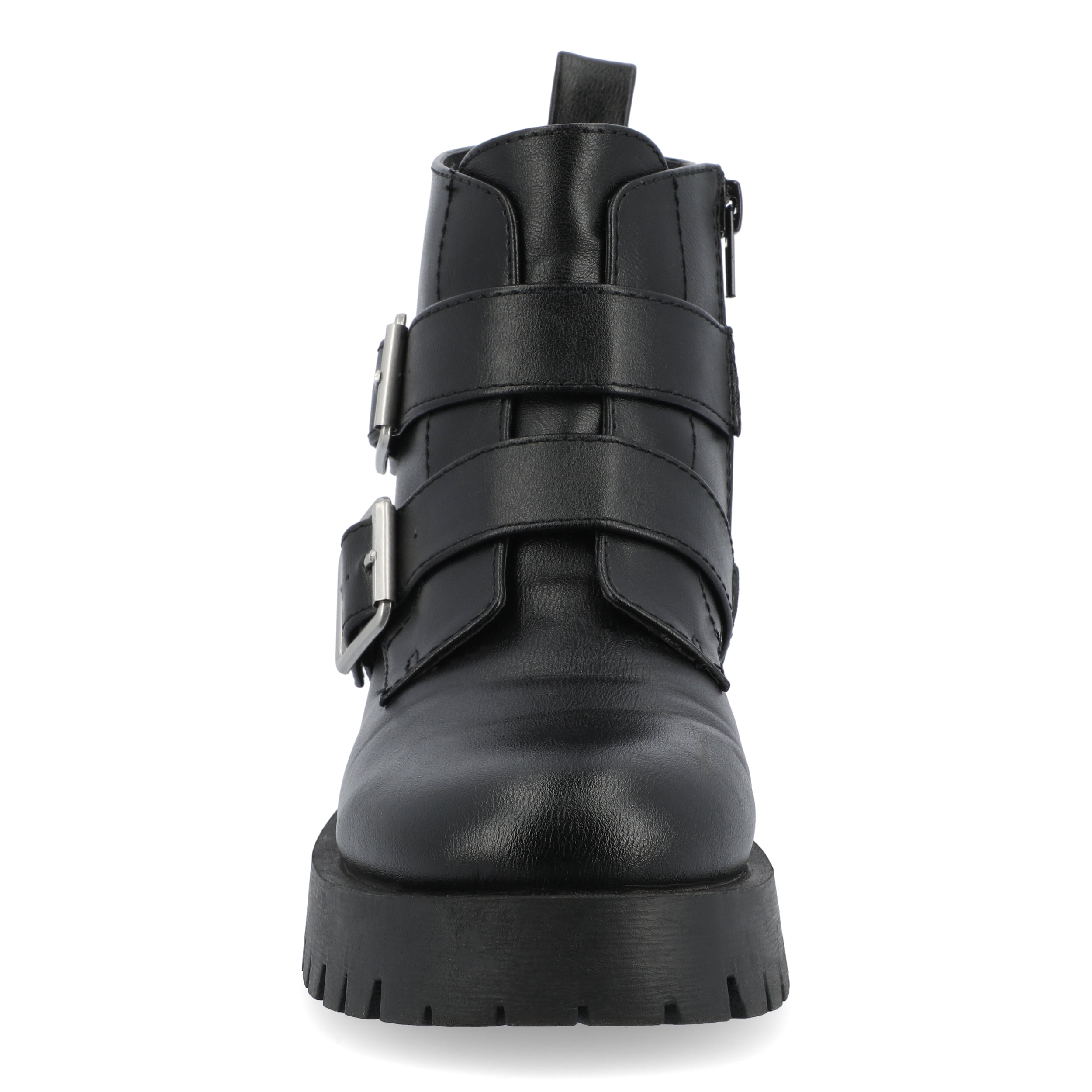 Journee Womens Maebry Treaded Outsole Round Toe Booties