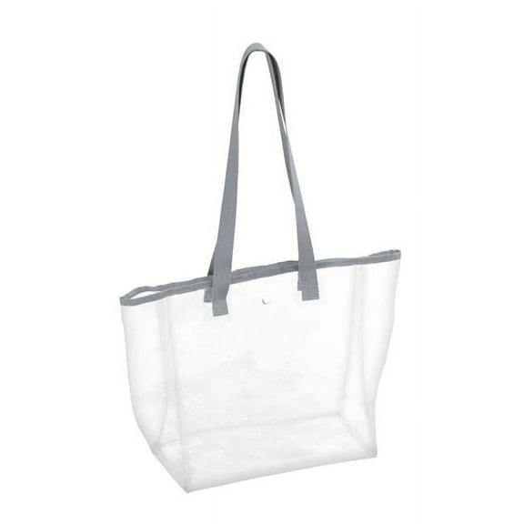 Plain Gray Stadium Clear Bag
