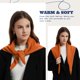 thumbnail image 2 of Bufanda triangular de lana merino ACUSHLA – Naranja, 2 of 6