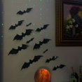 thumbnail image 2 of 3D Black Bat Wall Stickers - Set of 10 - Perfect for Halloween Parties, Holiday Decor, and Home Decor - Add a Touch of Cartoon Style to Your Bedroom, Bathroom, and Windows, 2 of 4