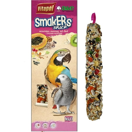 UPC: 0644472002393 | A&E Cage Co Smakers MAXI Parrot Fruit Treat Stick  Twin Pack