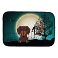 thumbnail image 1 of Esterilla para secar platos de chocolate Caroline's Treasures Halloween Scary Dachshund, 14 x 21 Caroline's Treasures BB2321DDM, 1 of 1
