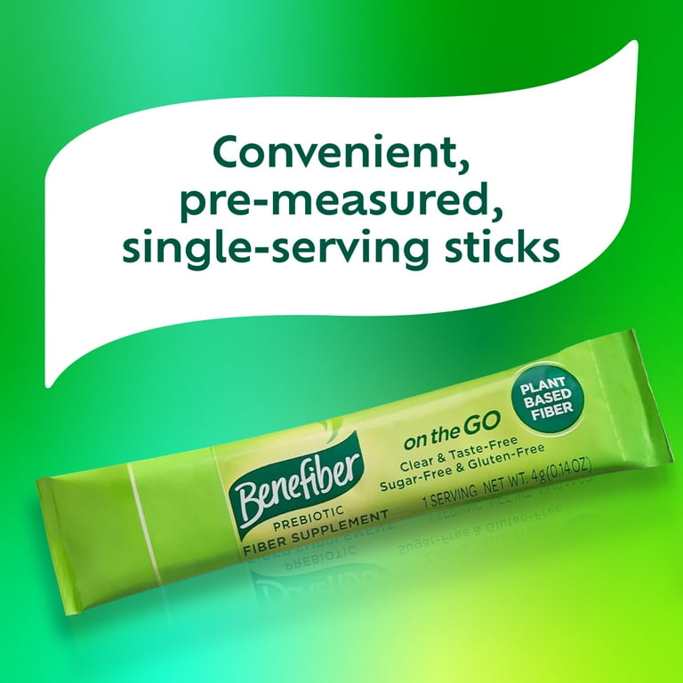 Benefiber On The Go Prebiotic Fiber Powder, Unflavored, 3.92 Oz