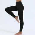 thumbnail image 2 of 1 pantalón térmico ajustado de forro polar - Negro, 2 of 6