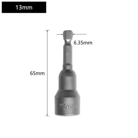 

BCLONG 65Mm Long 5.5-19Mm Hexagon Nut Driver Drill Bit Socket Wrench Extension Sleeve