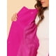 thumbnail image 5 of Abrigo Largo De Invierno Con Cuello Peter Pan Y Doble Botonadura Para Mujer Rosa caliente XS, 5 of 7