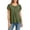 Army Green, variant on Women's Chiffon Loose Casual Blouse Tops,Round Neck Pleated Front Batwing Sleeve Trendy T-shirt,Hot Pink Women's S-XXXL