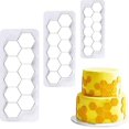 thumbnail image 1 of Square & Hexagon Cookie Cutters, DIY Decorative Mold, Assorted Sizes Hexagon Shapes For Cutting Cookie Dough Fondant And Craft Clay, Perfect For, 1 of 5